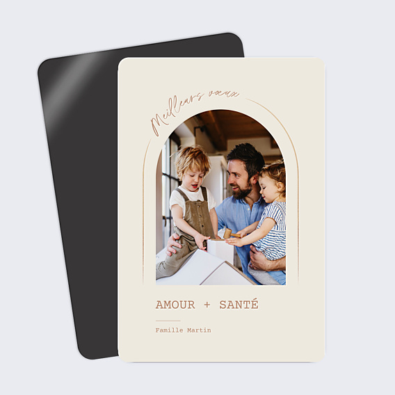Carte de Voeux Particuliers Texte dans l’arche
