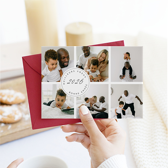Carte de Voeux Particuliers Pastille