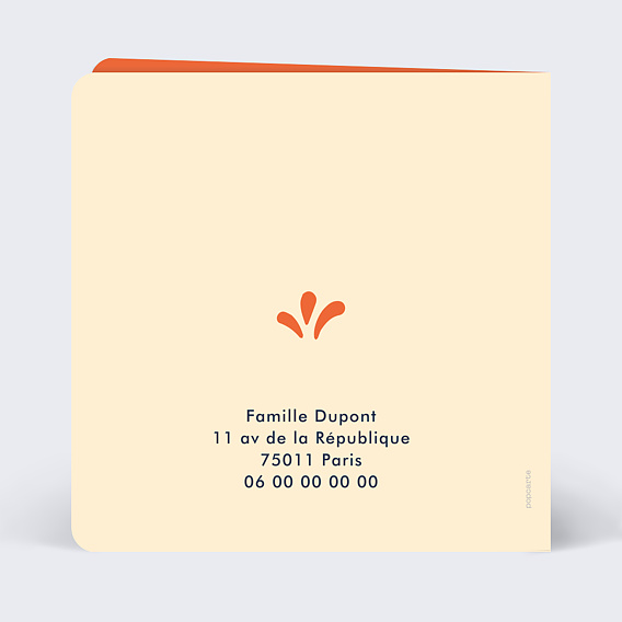 Carte de voeux Être Ensemble Verso