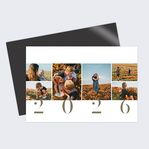 Carte de voeux Année en grand