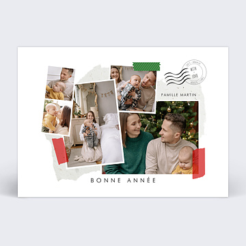 Carte de Voeux Particuliers Scrapbooking