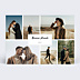 Carte de Voeux Particuliers Multiphoto Etiquette Paysage