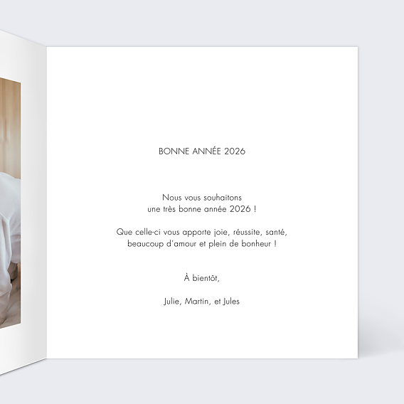 Carte de voeux Auréole Intérieur Droit