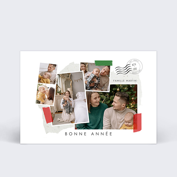 Carte de Voeux Particuliers Scrapbooking