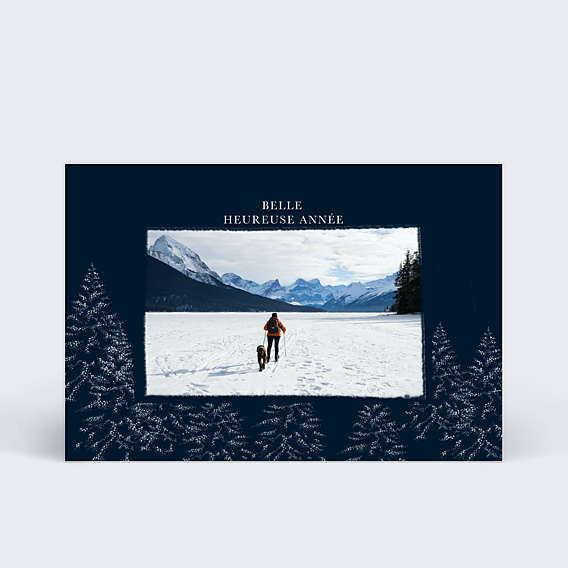Carte de Voeux Particuliers Sous La Neige II