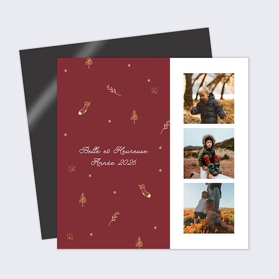 Carte de voeux Pattern ocre