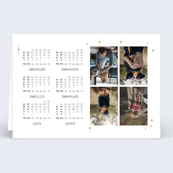Carte de Voeux Particuliers Calendrier Roi des Forêts