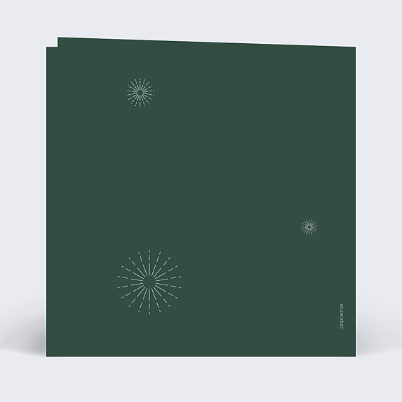 Carte de voeux Les 4 Saisons Verso