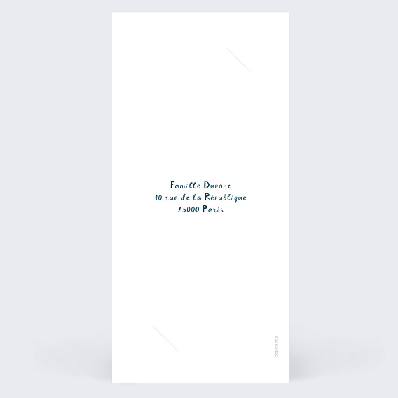 Carte de voeux Hello New Year Verso