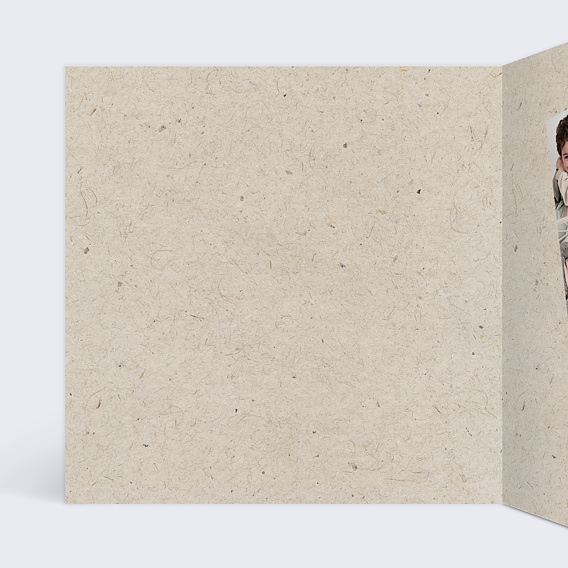 Carte de voeux Découpe Marque-Page Intérieur Gauche