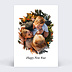 Carte de Voeux Particuliers Cadre Pin