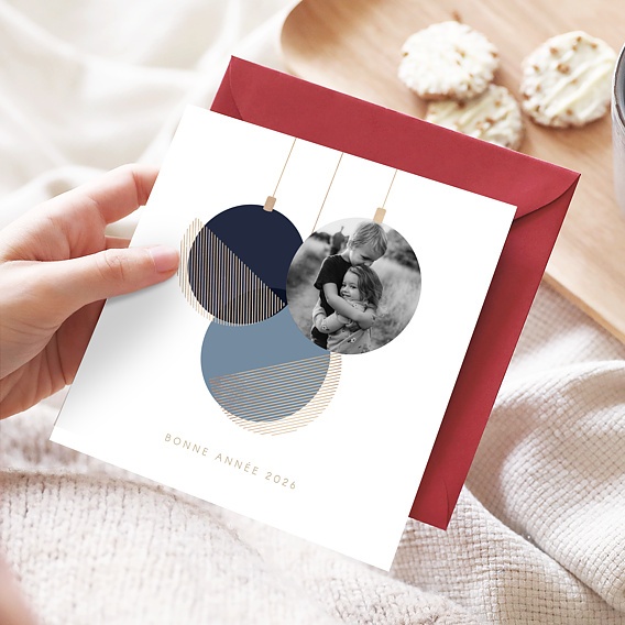 Carte de Voeux Particuliers Boules Magiques