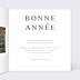 Carte de Voeux Particuliers Pleine page minimaliste