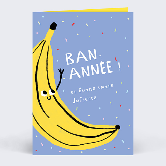 Carte de Voeux Particuliers Banannée