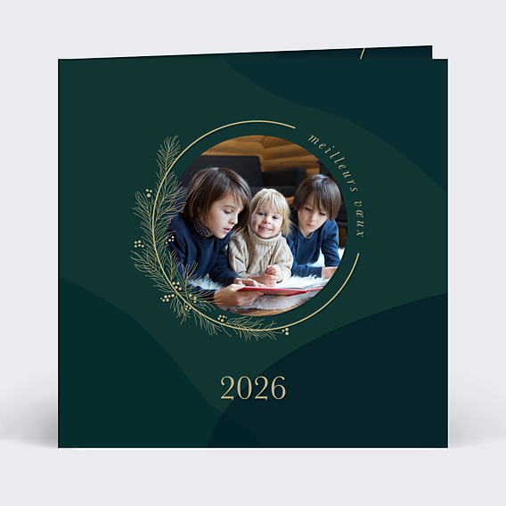 Carte de Voeux Particuliers Couronne Fine