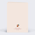 Carte de voeux Animaux Foret Verso
