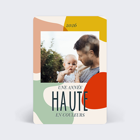 Carte de Voeux Particuliers Haut en Couleurs I