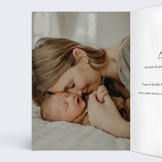 Carte de voeux Botanique Hivernale Intérieur Gauche