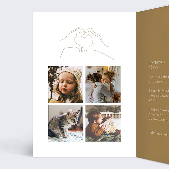 Carte de voeux Ensemble Intérieur Gauche