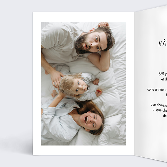 Carte de voeux Marelle Intérieur Gauche