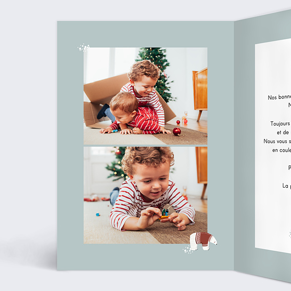 Carte de voeux Alaska Intérieur Gauche