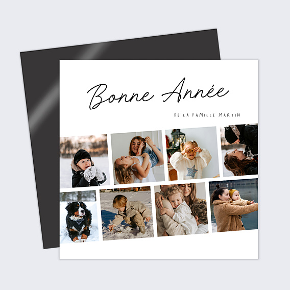 Carte de Voeux Particuliers Photomaton festif