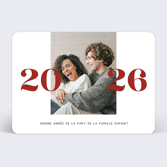 Carte de voeux Photo belle année