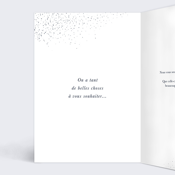 Carte de voeux Sous la neige Intérieur Gauche