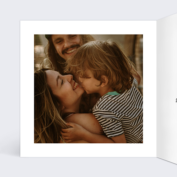 Carte de voeux Couronne Kraft Intérieur Gauche