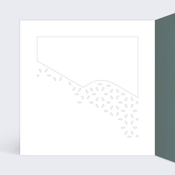 Carte de voeux Village de Montagne Intérieur Gauche