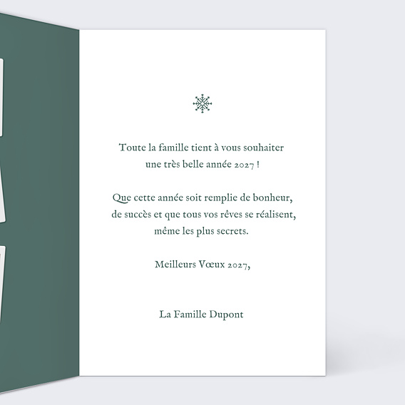 Carte de Voeux Particuliers Jolie Guirlande