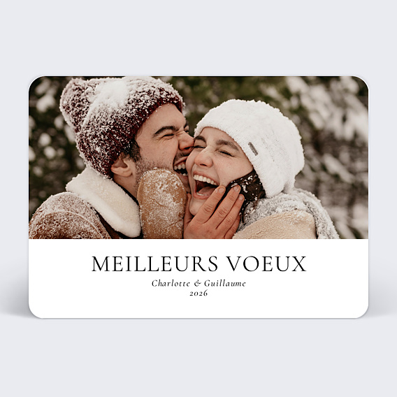Carte de Voeux Particuliers Élégance Intemporelle