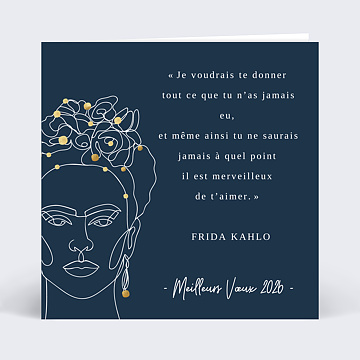 Carte de Voeux Virtuelle 2022 Frida Kahlo