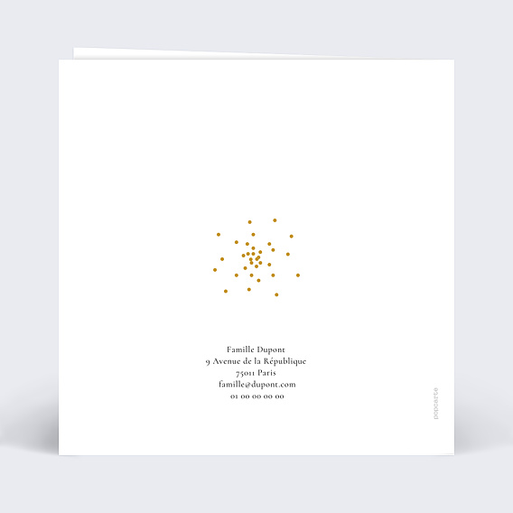 Carte de voeux Lumières de Noel  Verso