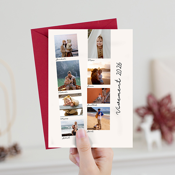 Carte de voeux Photomaton 12 Mois Après 1