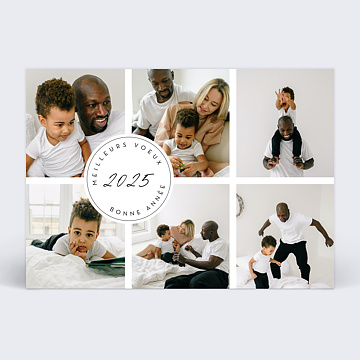 Carte de Voeux Particuliers Pastille