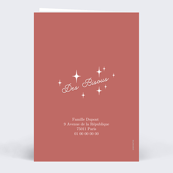 Carte de Voeux Particuliers Scintillements