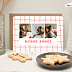 Carte de Voeux Particuliers Plaid Rouge
