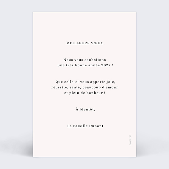 Carte de Voeux Particuliers Red notes