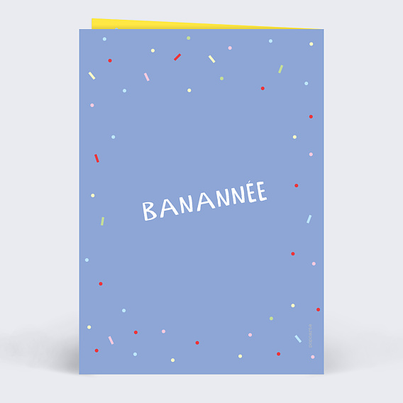Carte de voeux Banannée Verso