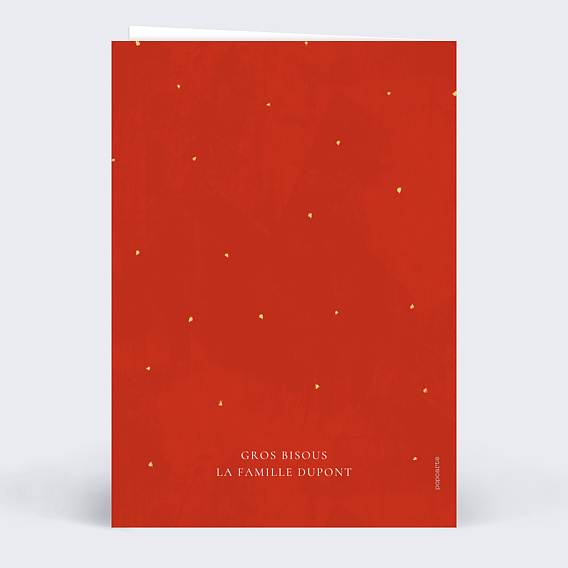 Carte de voeux Ciel Étoilé Verso