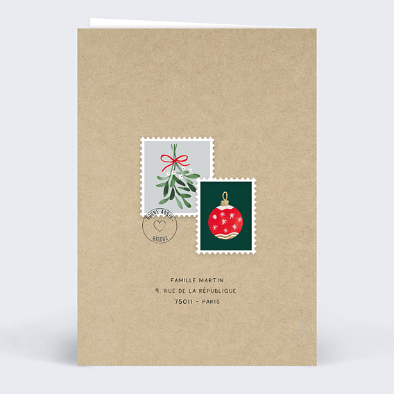 Carte de voeux Lettre au Père Noel Verso