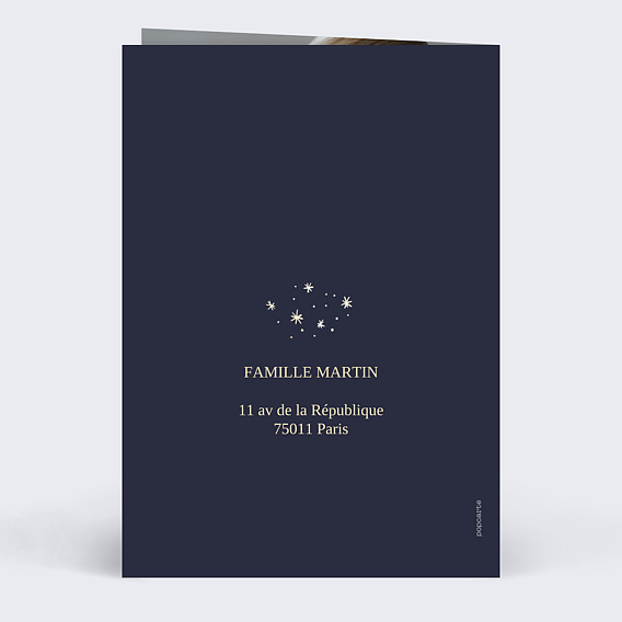 Carte de voeux Petits Anges Verso