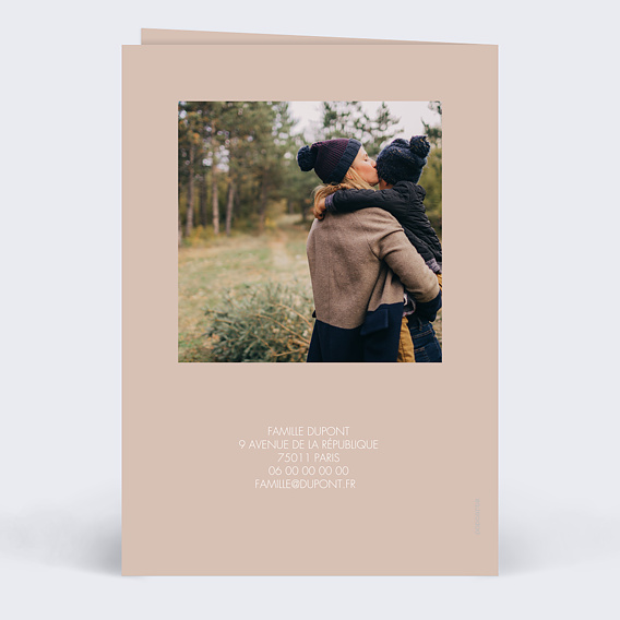 Carte de voeux Retrospective Verso