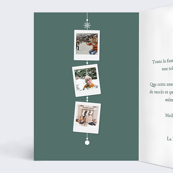 Carte de Voeux Particuliers Jolie Guirlande