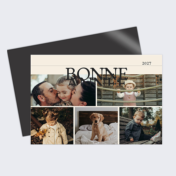 Carte de Voeux Particuliers Joie et bonheur
