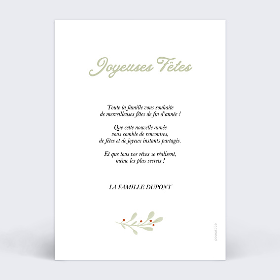 Carte de Voeux Particuliers Pêle-mêle animaux aquarelle