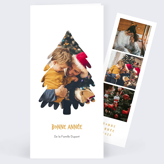 Carte de voeux Forme Sapin