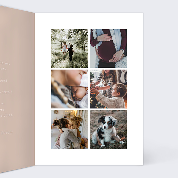 Carte de voeux Retrospective Intérieur Droit