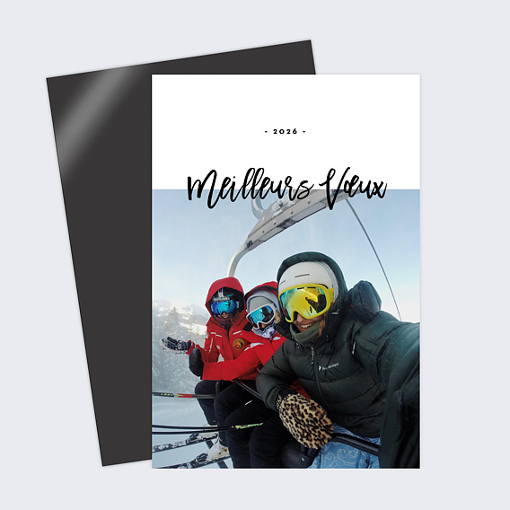 Carte de voeux Belles lettres